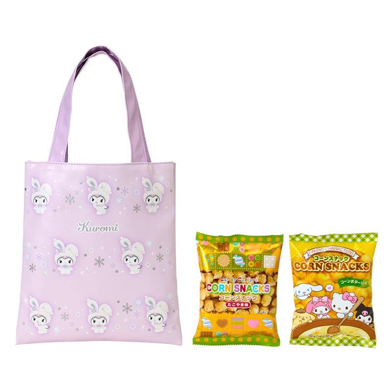 SANRIO Snow Bunny Tote Bag and Corn Snack Set