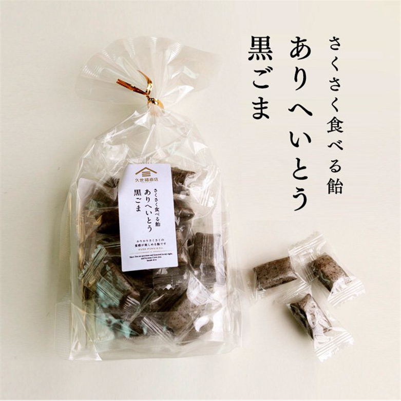 KUZEFUKU SHOTEN Eat Sakusaku Candy [Black Sesame] 90 g Arihira Sugar