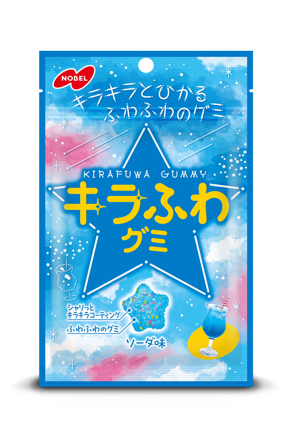 NOBEL Kirafuwa Soda Flavored Gummy Candy
