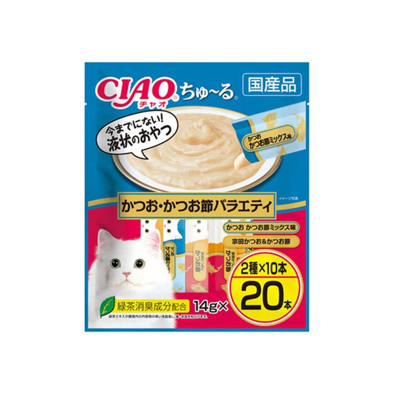 INABA CIAO Churu Bonito and Scallop Variety Pack