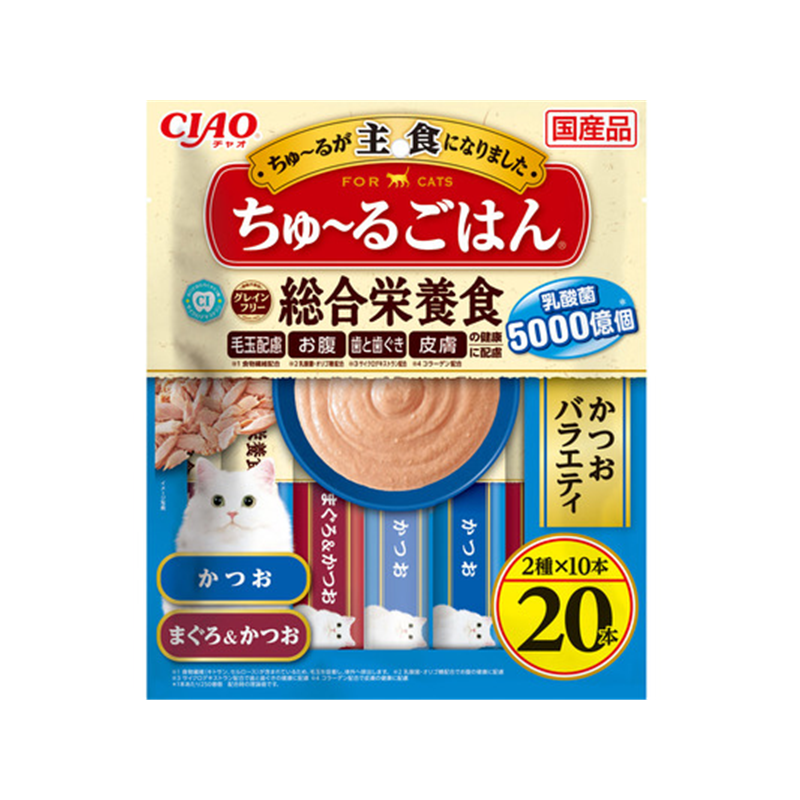 INABA CIAO Churu Gohan Complete Nutritional Meal Paste For Cats