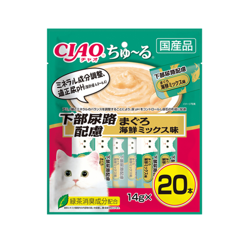 INABA CIAO Churu Cat Treats Urinary Tract Care Variety Pack