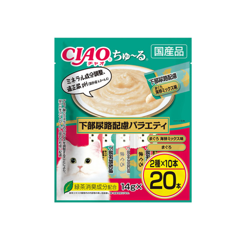 INABA CIAO Churu Cat Treats Urinary Tract Care Variety Pack