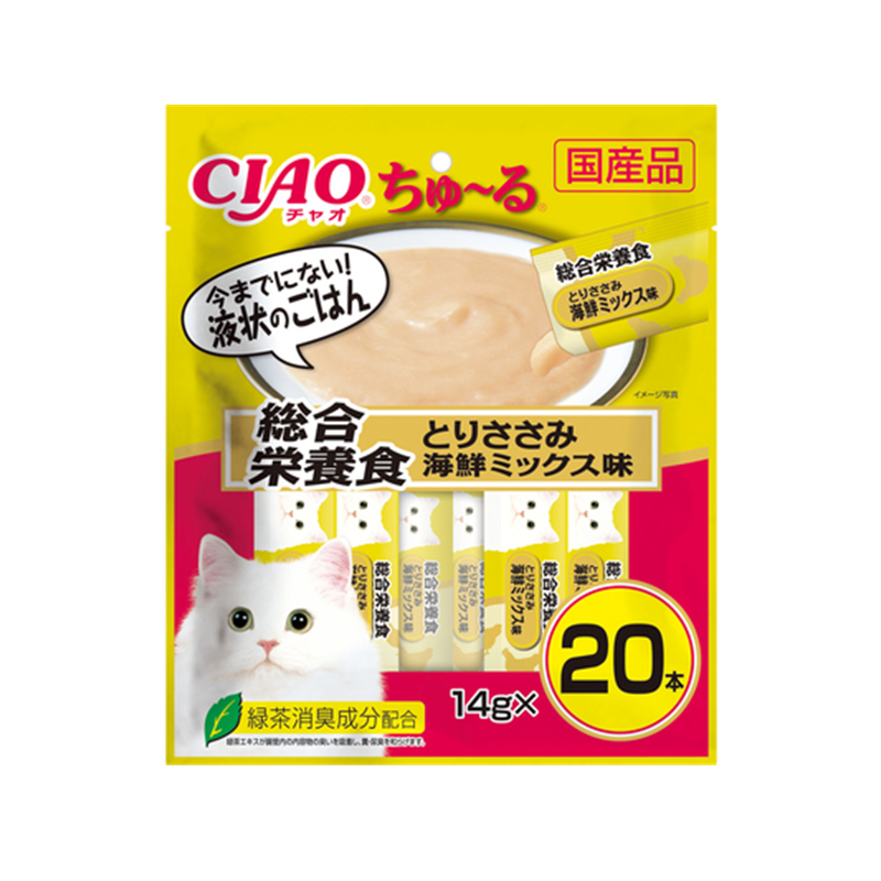 INABA CIAO Churu Comprehensive Cat Treats (Maguro Tuna & Seafood / Chicken & Seafood)