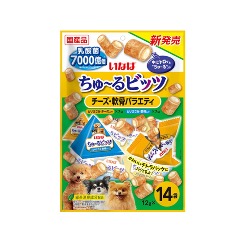 INABA Churu Bits Chicken and Cheese Dog Treats