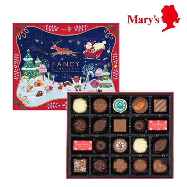 MARY CHOCOLATE CO. Christmas Chocolate Truffle Assortment (20)