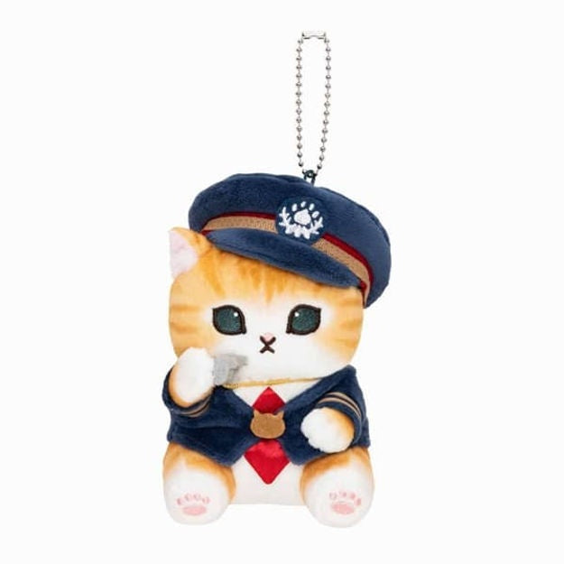 MOFUSAND Train Conductor Cat Mascot