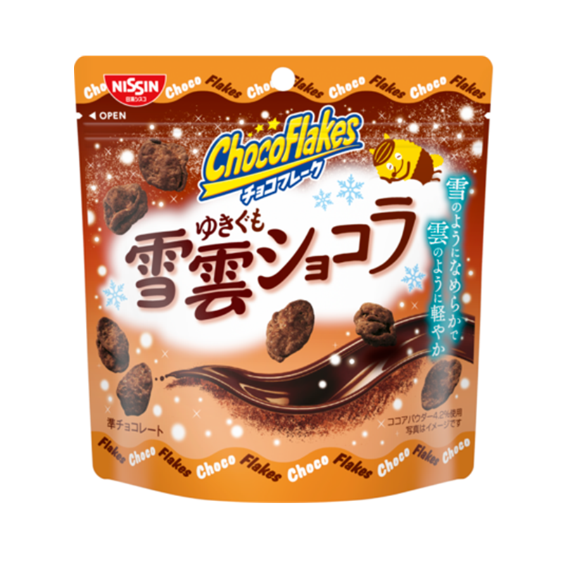 NISSIN Yukigumo Chocolate ChocoFlakes Cereal