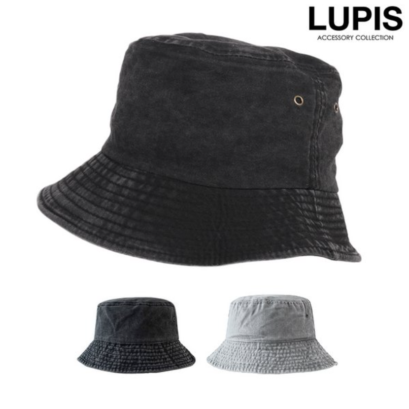 LUPIS Washed Denim Bucket Hat