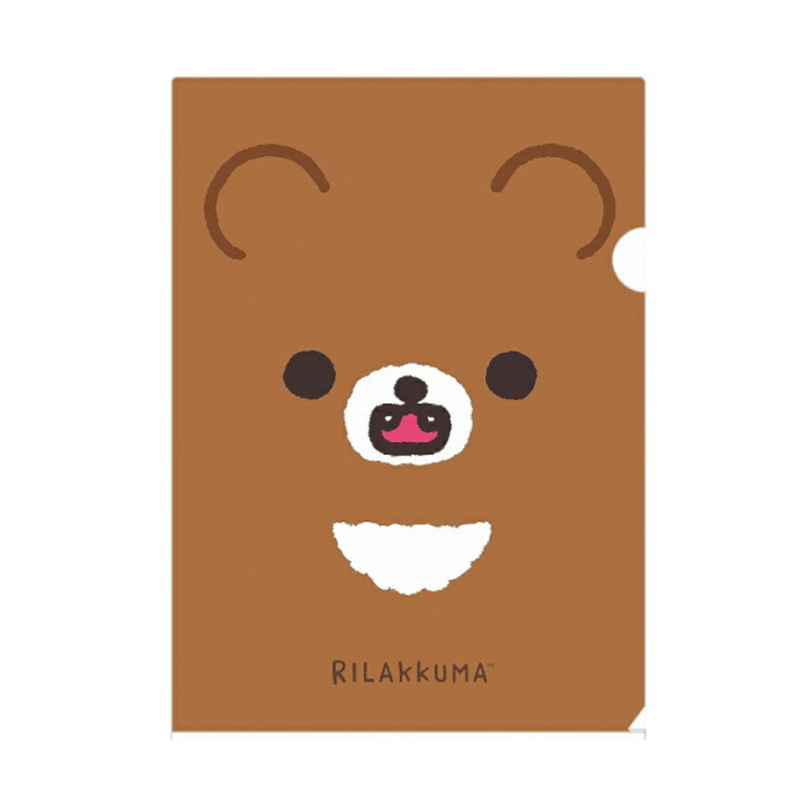 SAN-X Rilakkuma Big Face Soft A4 Clear Folder