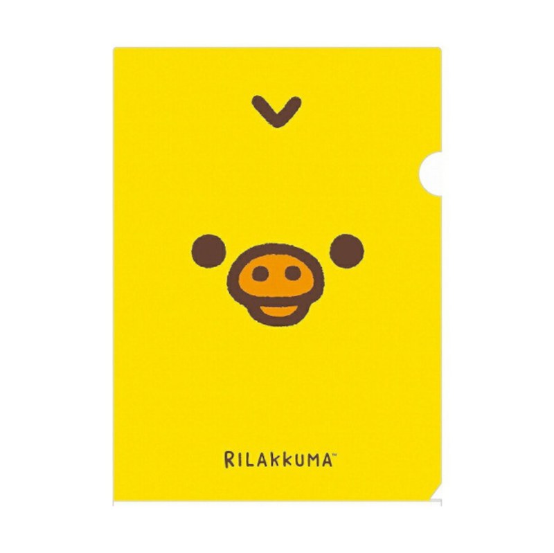 SAN-X Rilakkuma Big Face Soft A4 Clear Folder
