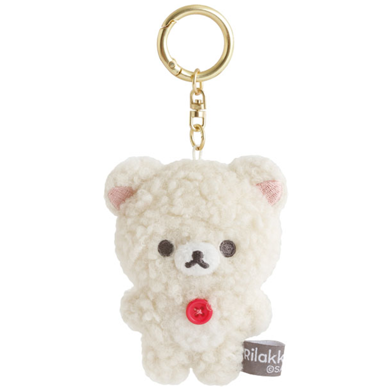 SAN-X Rilakkuma and Korilakkuma Fuzzy Plush Keychain