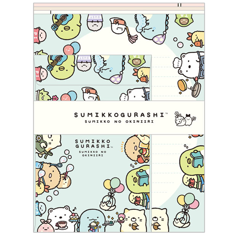SAN-X Sumikko Gurashi Sumikko no Okiniiri Envelope Set