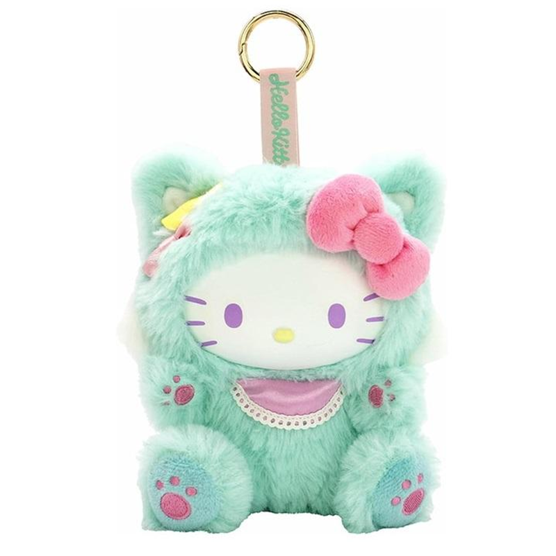 SANRIO Hello Kitty Cat Costume Plush Keychain
