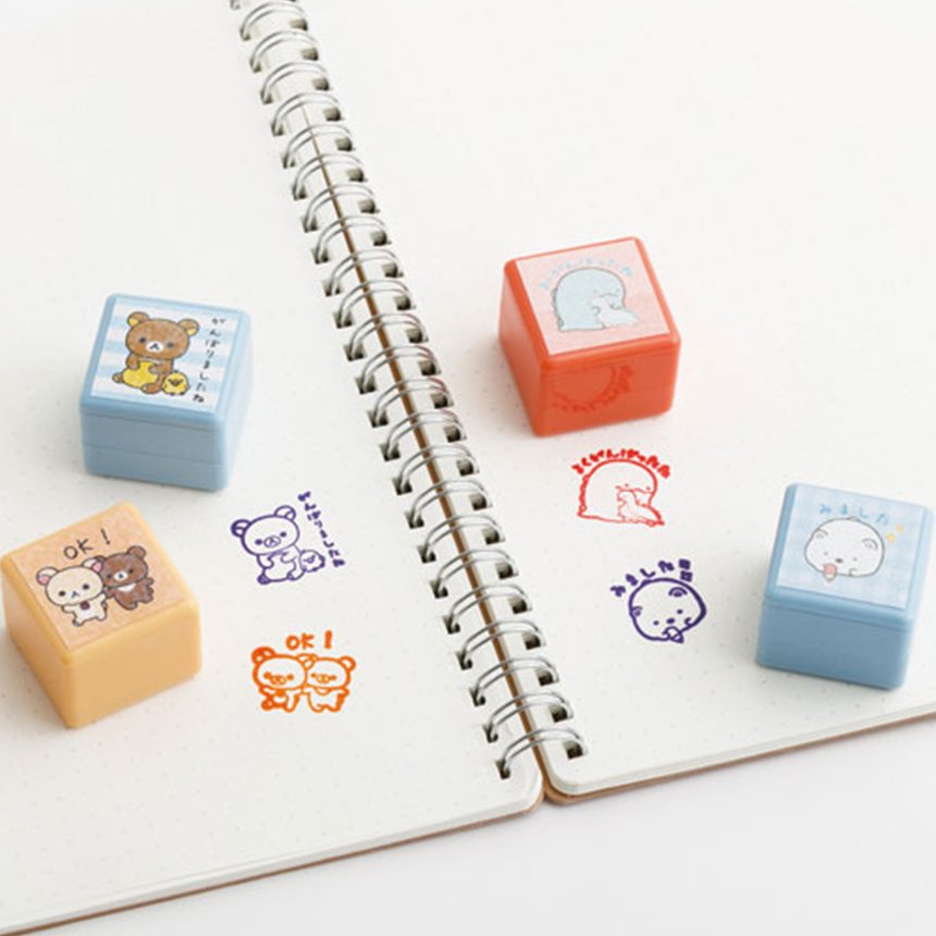 SAN-X Rilakkuma Pon Pon Stamp Set