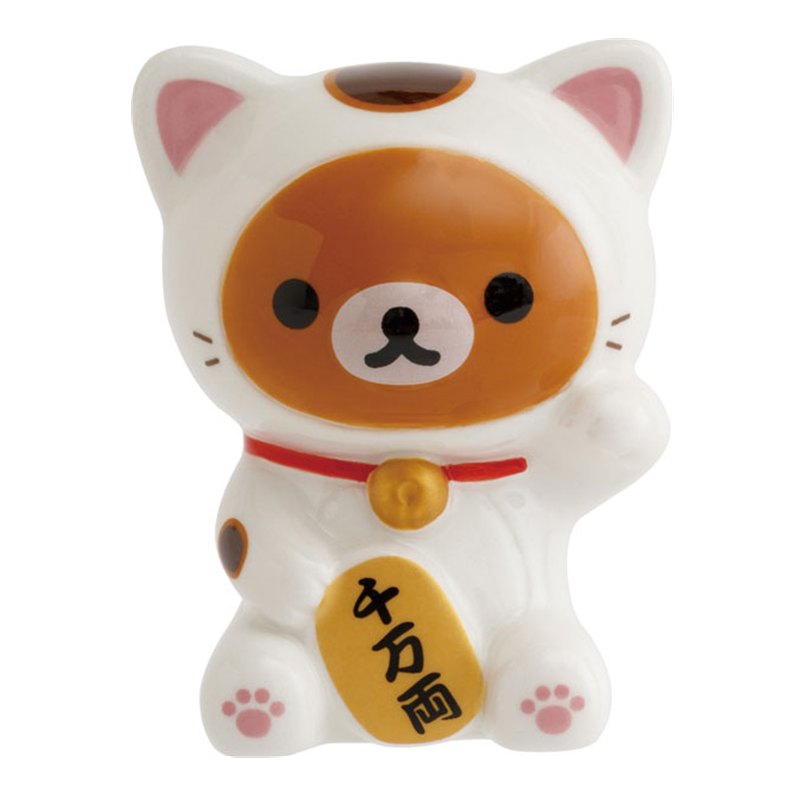 SAN-X Rilakkuma Maneki Neko Lucky Cat Figurine