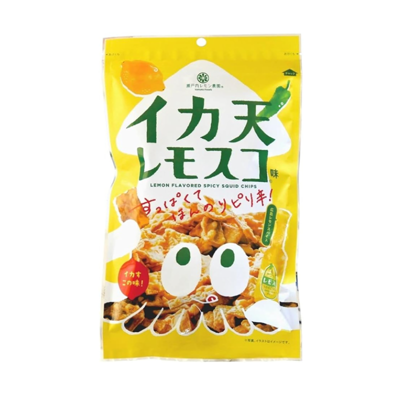 YAMATO FOODS Lemon Flavored Spicy Squid Tempura Chips