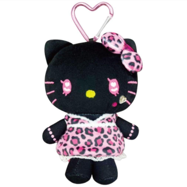 SANRIO Hello Kitty Plush Heart Carabiner Keychain
