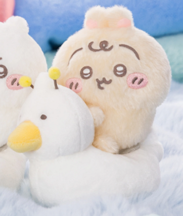 CHIIKAWA MARKET Chiikawa Baby Duck Riding Plush Keychain