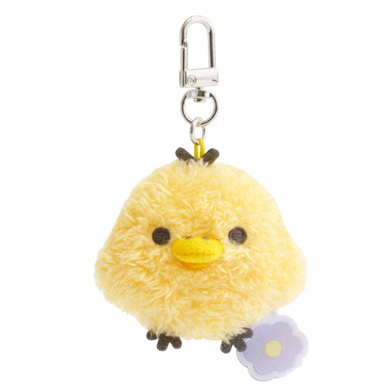 SAN-X Basic Rilakkuma Flower Plush Keychain