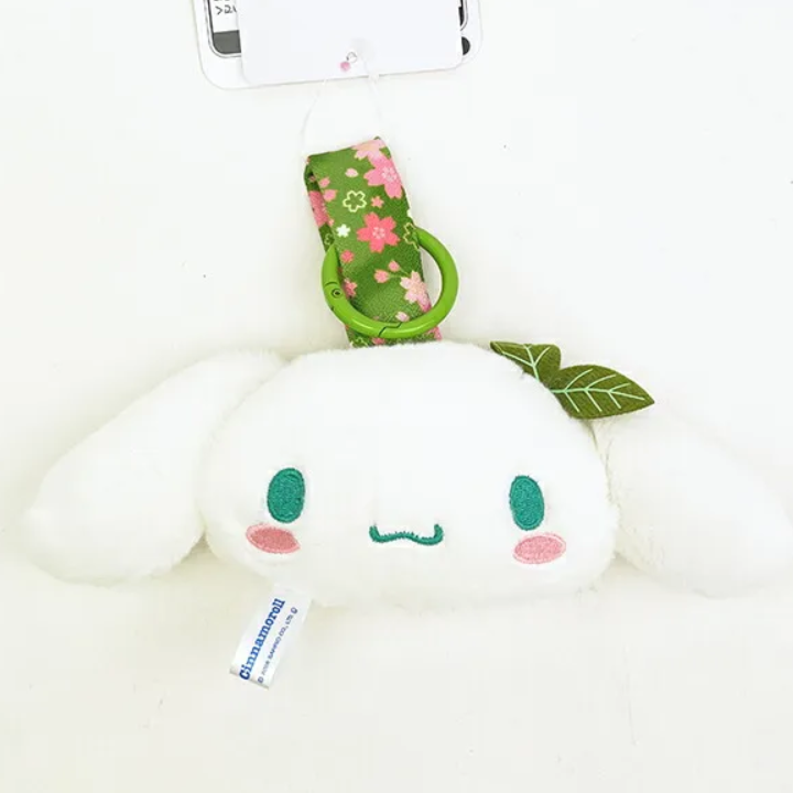 SANRIO Matcha Kimono Face Tag Plush Keychain
