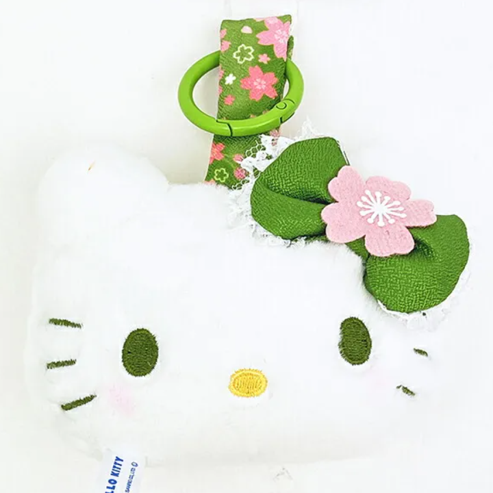 SANRIO Matcha Kimono Face Tag Plush Keychain