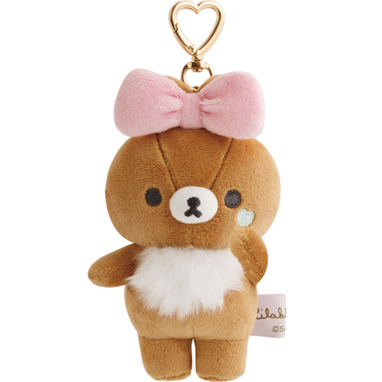 SAN-X Makeup Rilakkuma Plush Keychain