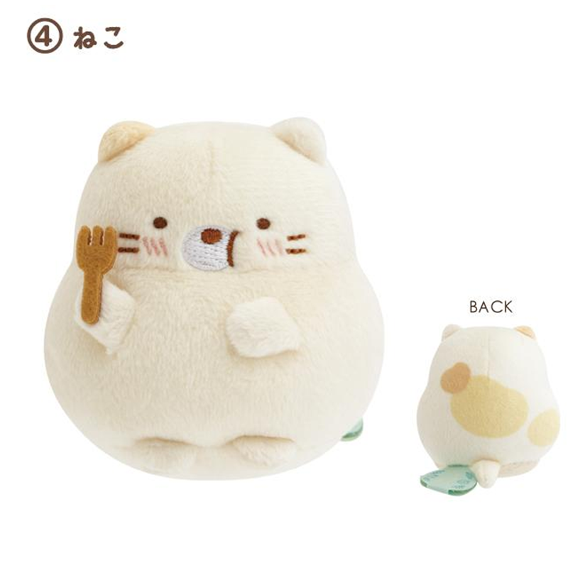 SAN-X Sumikko Gurashi Tanuki's Round Restaurant Palm-Sized Plush (Random 1 Of 15)