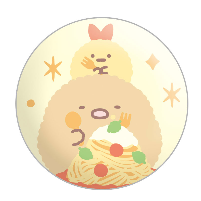 SAN-X Sumikko Gurashi Tanuki's Round Restaurant Pin (Random 1 Of 6)