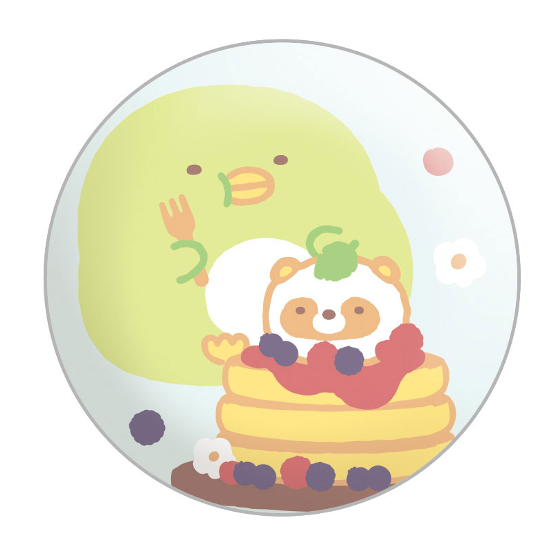 SAN-X Sumikko Gurashi Tanuki's Round Restaurant Pin (Random 1 Of 6)
