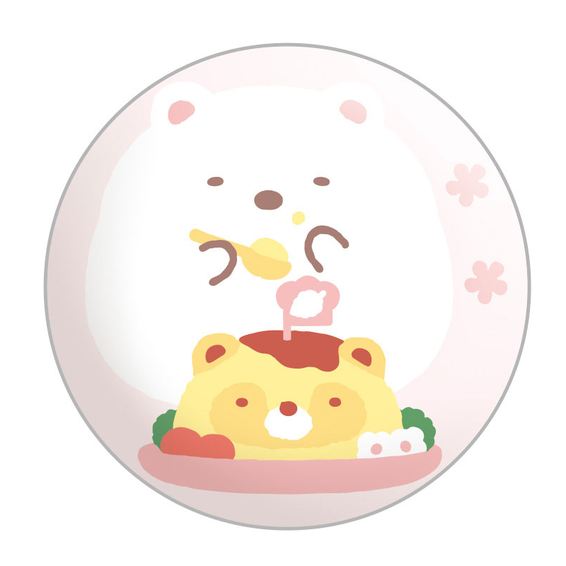 SAN-X Sumikko Gurashi Tanuki's Round Restaurant Pin (Random 1 Of 6)