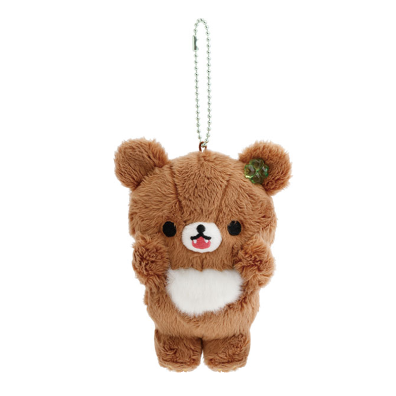 SAN-X Rilakkuma Chairoikoguma's Kumakyun Days Plush Keychain
