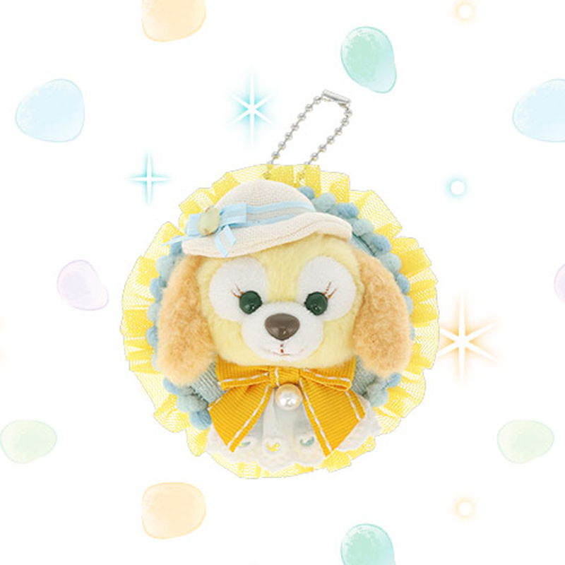DISNEY Duffy & Friends Find Your Beautiful Blues Badge Clip Keychain