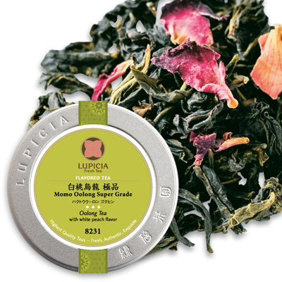 LUPICIA White Peach Oolong Tea Tin