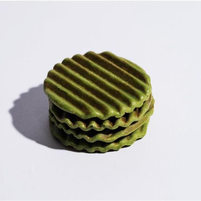 MILK BATON The Waffle Matcha – Matcha Chocolate Covered Waffle Cookies