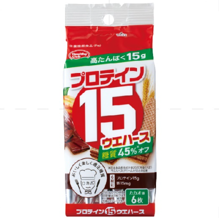 HAMADACONFECT Protein 15 Wafer Cookies
