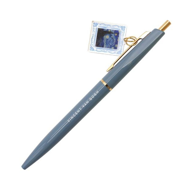 GREEN FLASH Daily Museum Vincent Van Gogh Ballpoint Pen With Portrait Charm
