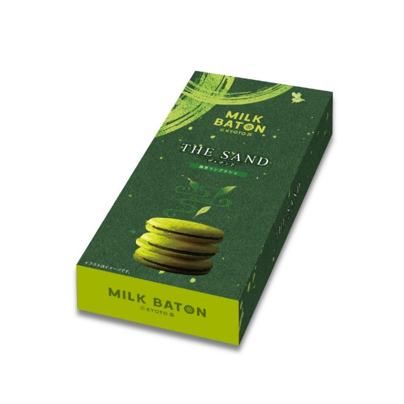 MILK BATON Matcha Baton The Sando Matcha Langue De Chat Cookies