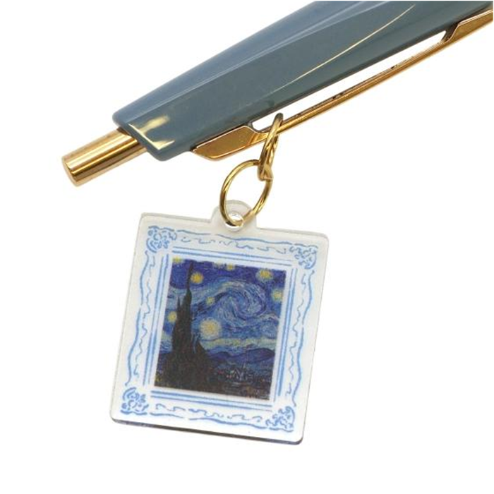 GREEN FLASH Daily Museum Vincent Van Gogh Ballpoint Pen With Portrait Charm