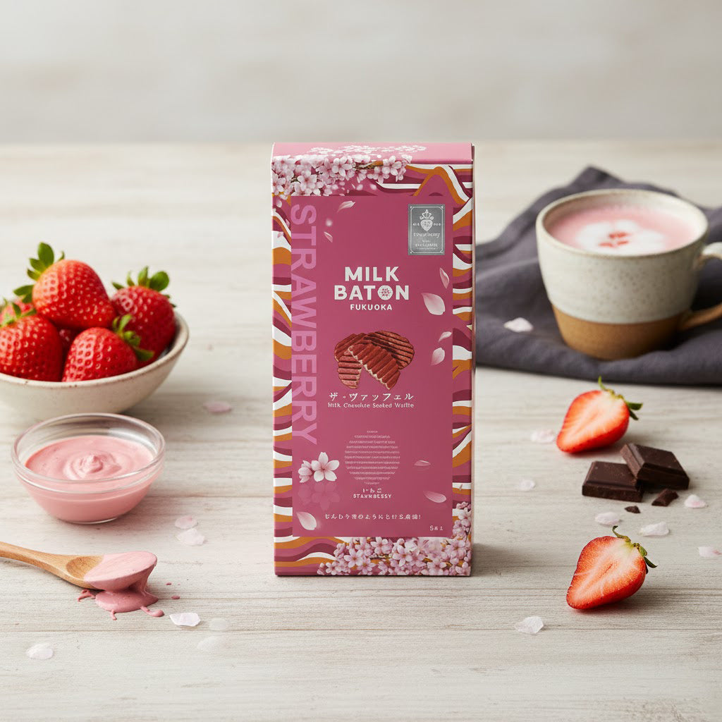 MILK BATON The Waffle Strawberry