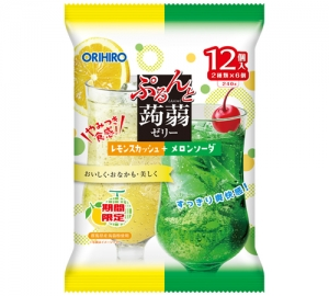 ORIHIRO Konjac Jelly Lemon Squash & Melon Soda