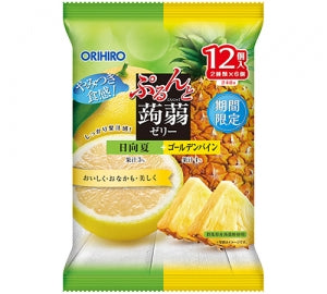ORIHIRO Hyuganatsu Citrus and Golden Pineapple Konjac Jelly