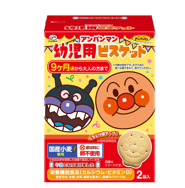FUJIYA Anpanman Biscuits for Toddlers