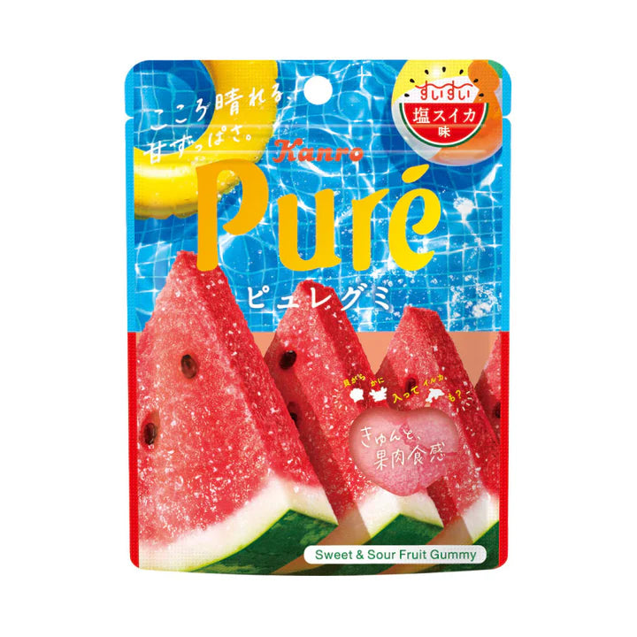 KANRO Puré Gummy Salted Watermelon