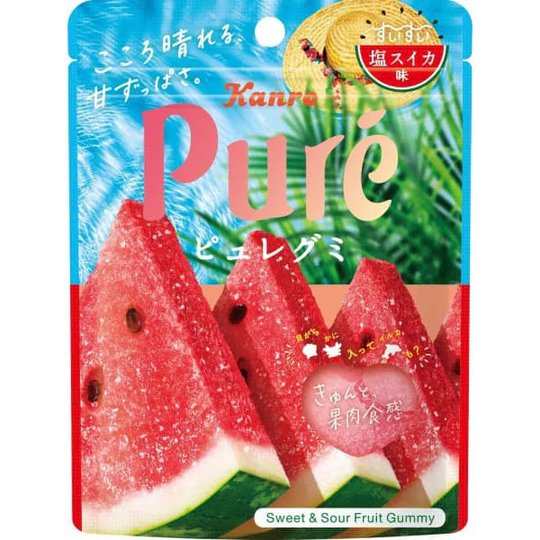 KANRO Puré Gummy Salted Watermelon
