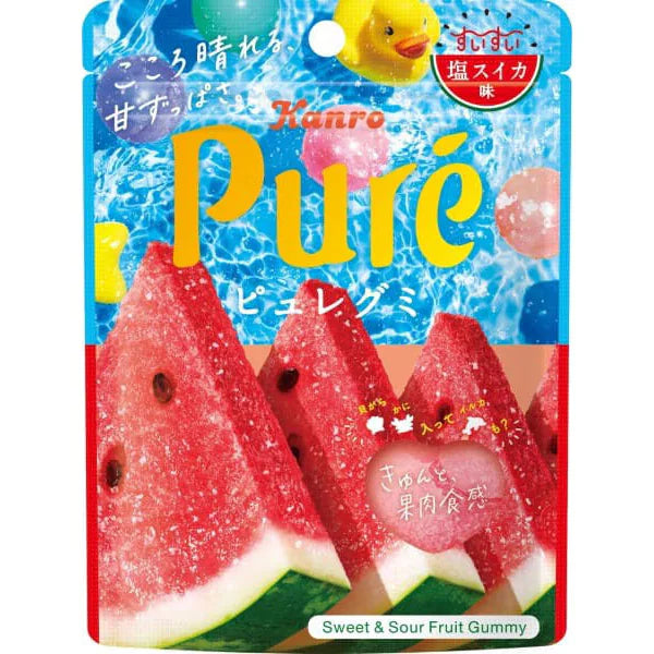 KANRO Puré Gummy Salted Watermelon