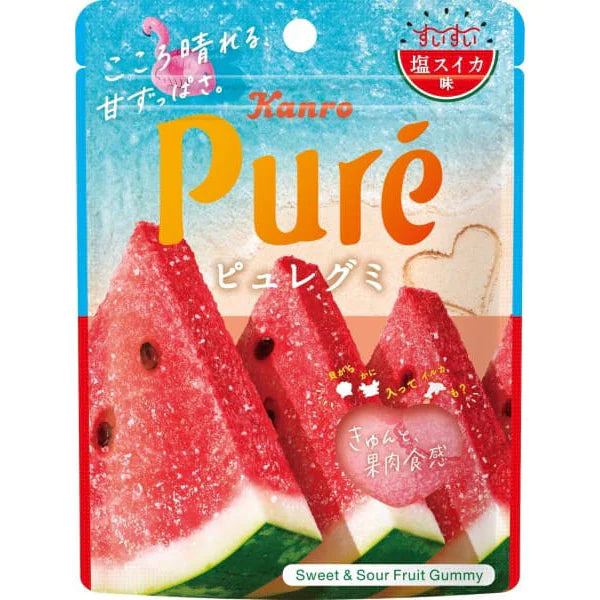 KANRO Puré Gummy Salted Watermelon