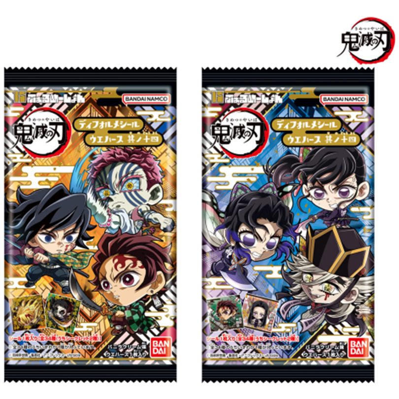BANDAI Demon Slayer: Kimetsu No Yaiba Wafer Cookie With Random Chibi Sticker No. 14