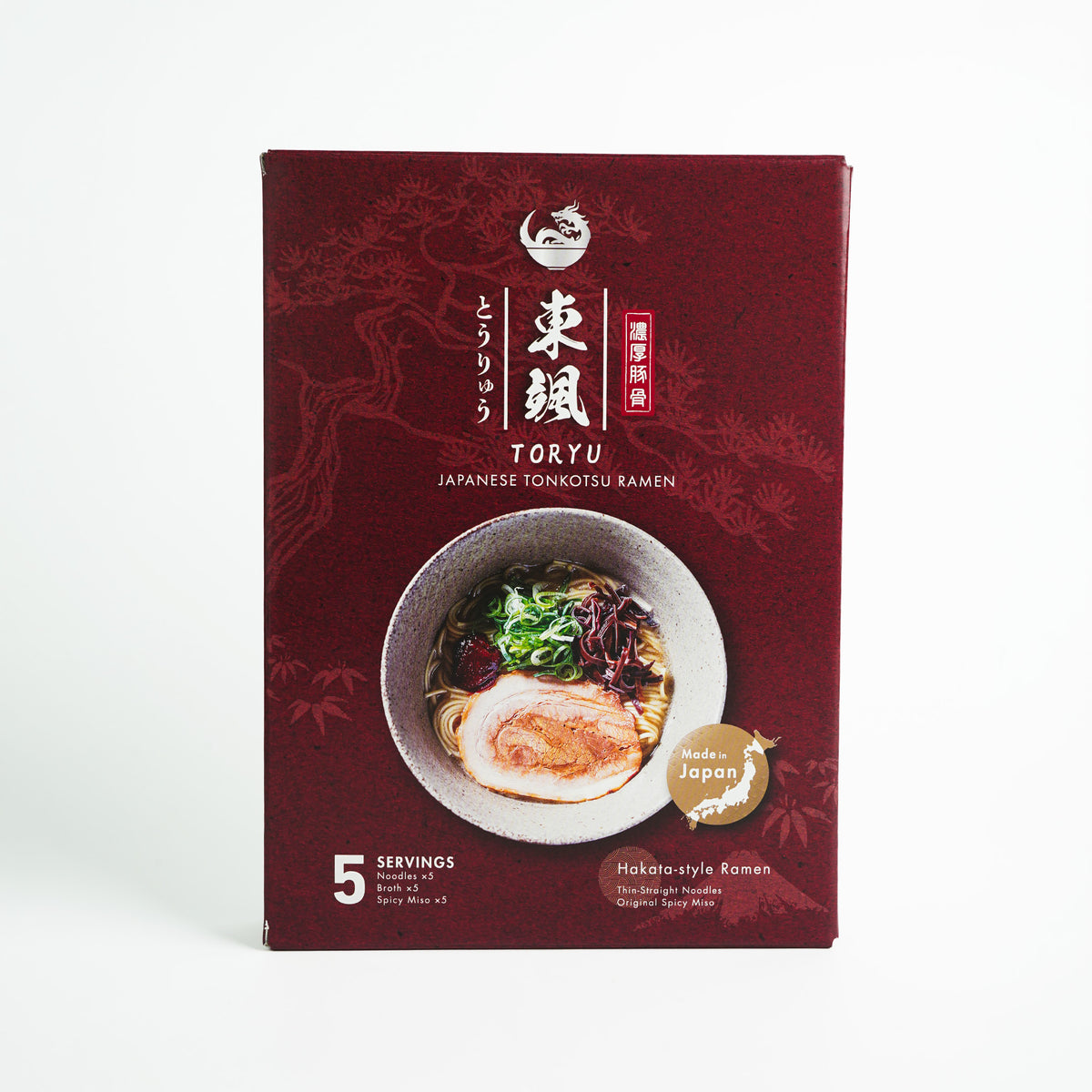 TORYU Tonkotsu Ramen with Spicy Miso – 5 Servings