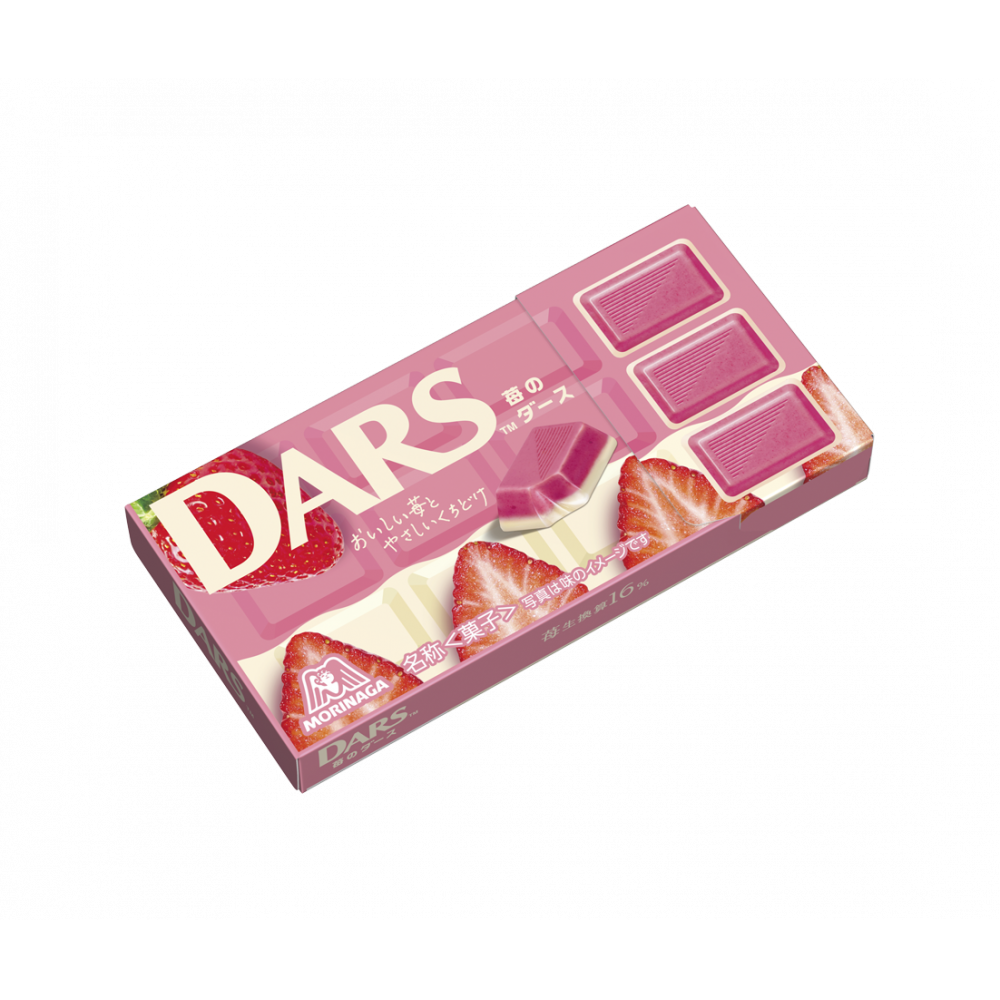 MORINAGA DARS Strawberry Chocolate / Premium Praline Almond Chocolate